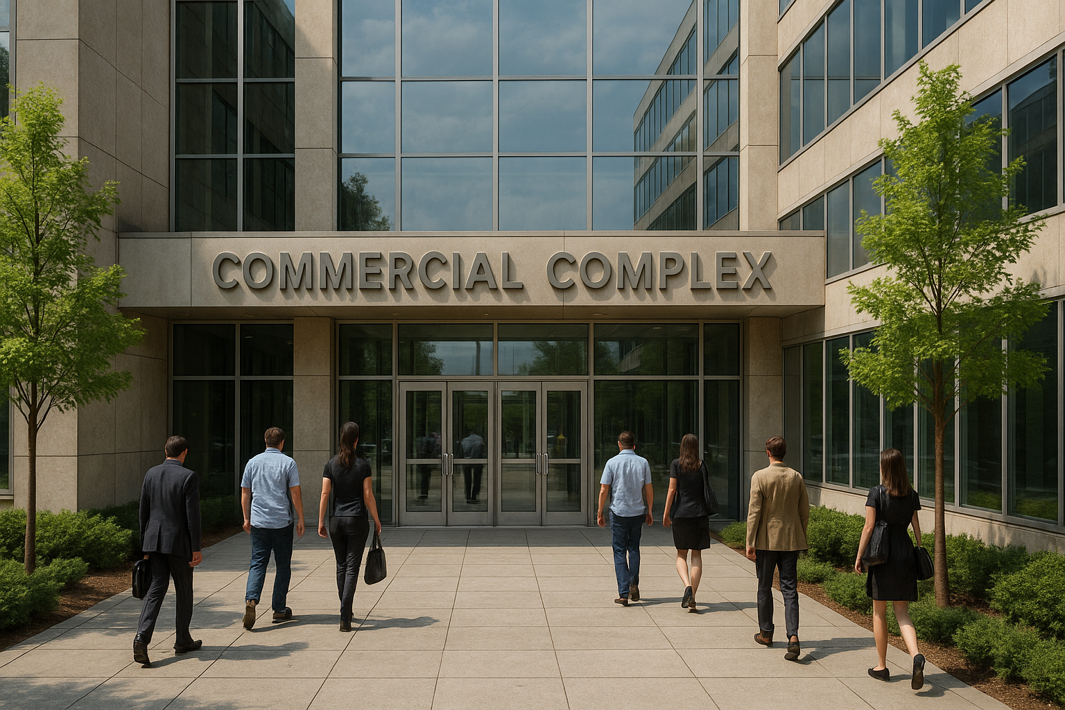 Commercial Complex Entrance